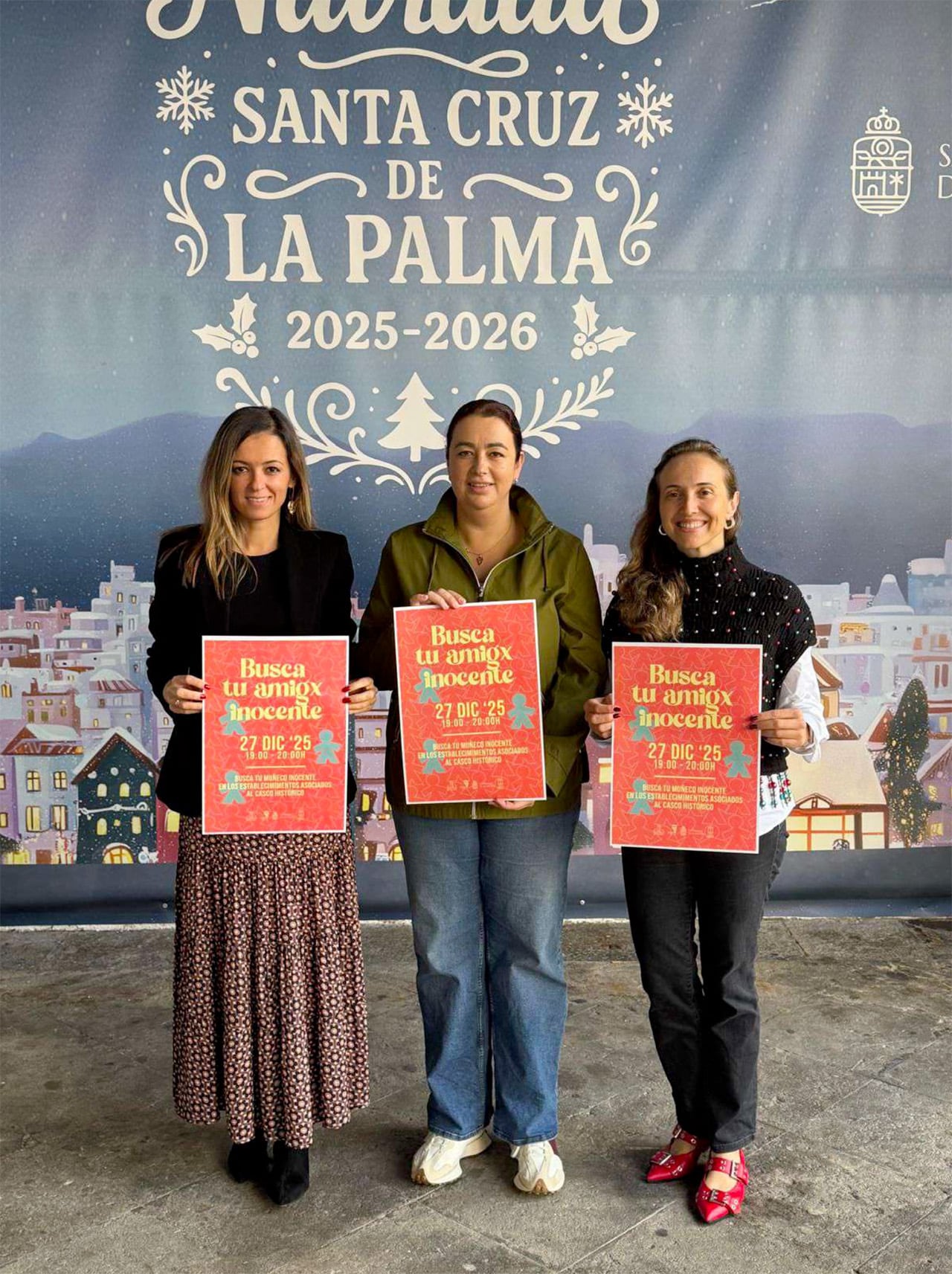 La Asociación de Empresarios del Casco Histórico de Santa Cruz de La Palma te invita a participar en la campaña “Busca tu Amigo Inocente” este 27 de diciembre