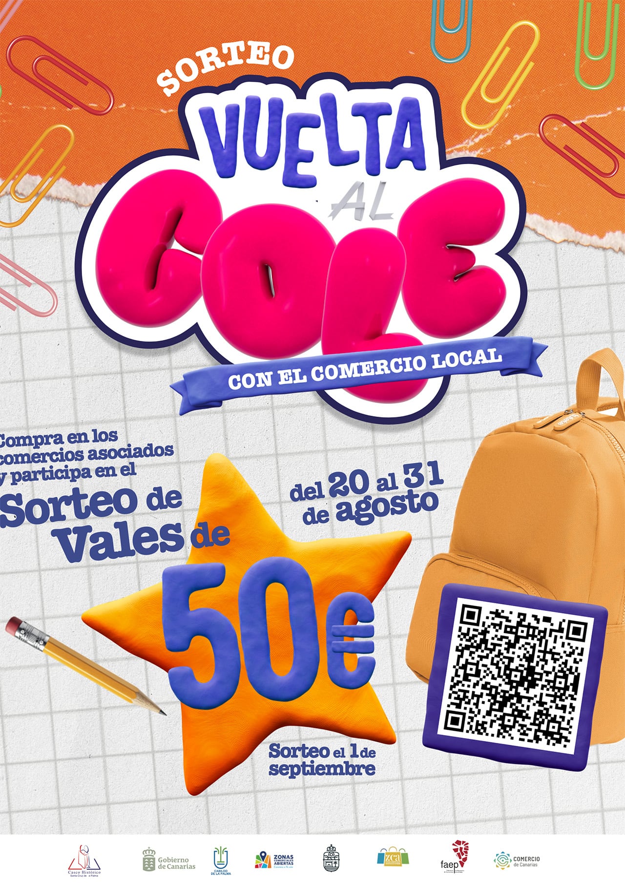 El Casco Histórico de Santa Cruz de La Palma pone en marcha una nueva campaña comercial con motivo de la Vuelta al Cole
